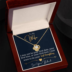 To My Wife Last Everything - Love Knot Necklace