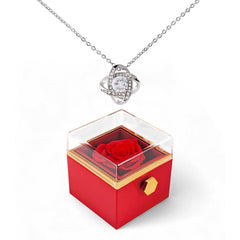 Love Knot with Rotating Rose Gift Box